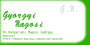 gyorgyi magosi business card